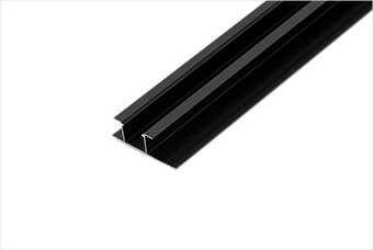 滁州航空纤维墙咔铝合金带灯中条（哑黑氧化）